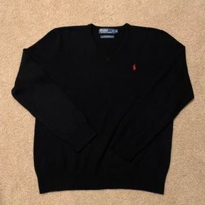Polo by Ralph Lauren Black Sweater Size M